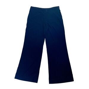 Elegant Velvet Black Wide-Leg Women's Pants